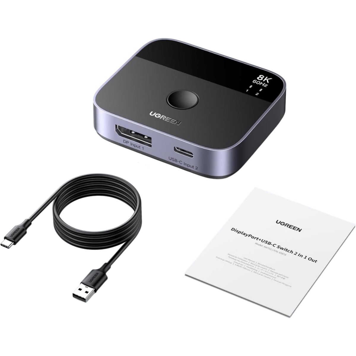 Переключатель DisplayPort UGREEN AW701 - 65878 - фото 3