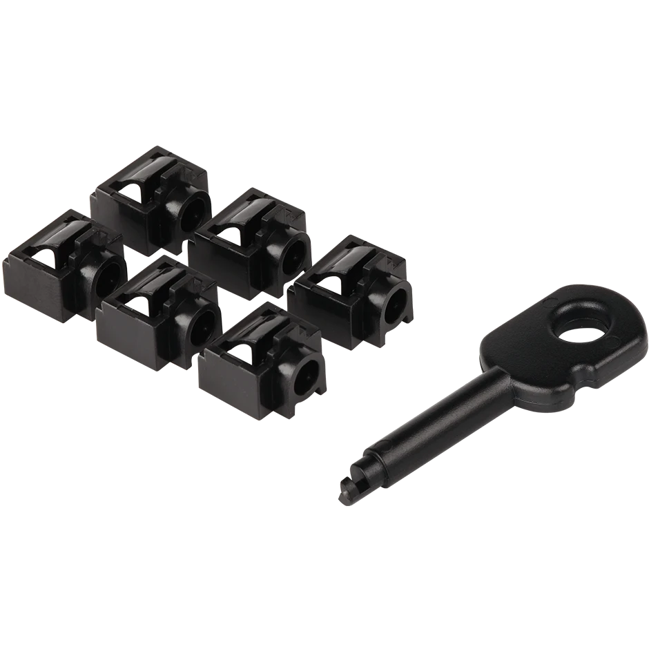 Заглушка Lanmaster LAN-SEC45-PL-SET-BK, 6 шт.