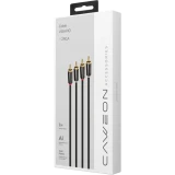 Кабель 2x RCA (M) - 2x RCA (M), 1м, Caweon JJ-1M