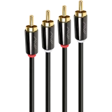 Кабель 2x RCA (M) - 2x RCA (M), 2м, Caweon JJ-2M