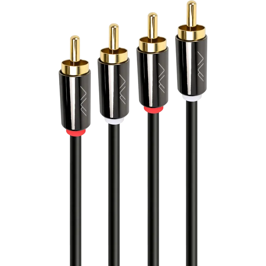 Кабель 2x RCA (M) - 2x RCA (M), 2м, Caweon JJ-2M