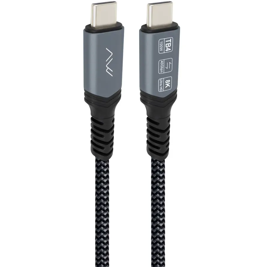 Кабель USB Type-C - USB Type-C, 2м, Caweon AAJB-2M