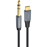 Кабель USB Type-C - 6.3 Jack, 1м, Caweon AI-1M