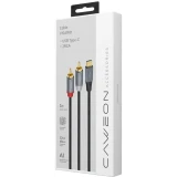 Кабель USB Type-C - 2x RCA, 1м, Caweon AJ-1M