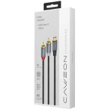 Кабель USB Type-C - 2x RCA, 2м, Caweon AJ-2M