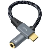 Переходник USB Type-C - 3.5 Jack (F), 0.2м, Caweon AM-20CM