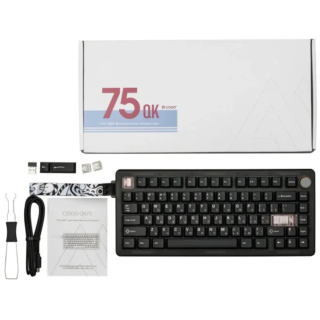Клавиатура CIDOO QK75 Black - 1215583 - фото 5
