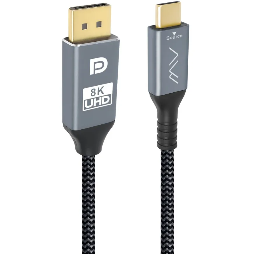 Кабель USB Type-C - DisplayPort, 1м, Caweon AEB-1M