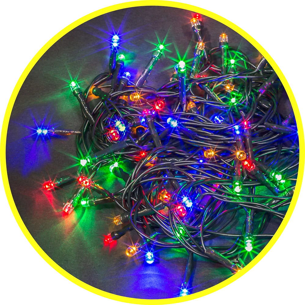 Гирлянда Navigator NGF-S01-100RGBY-10-9.5m-230-C8-BL-IP44 - 61822