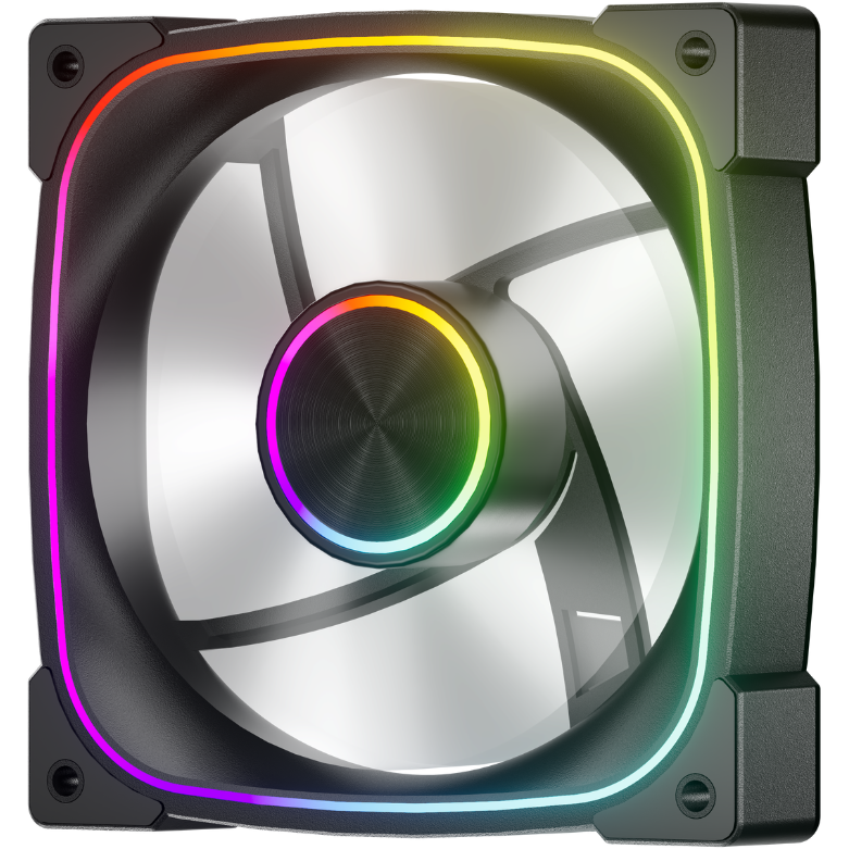 Вентилятор для корпуса 1STPLAYER FN7 ARGB Black - FN7-BK - фото 2