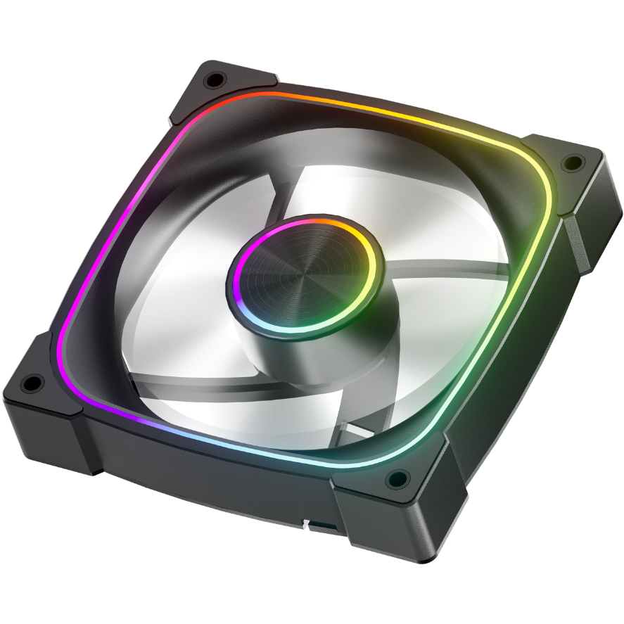 Вентилятор для корпуса 1STPLAYER FN7 ARGB Black - FN7-BK - фото 3