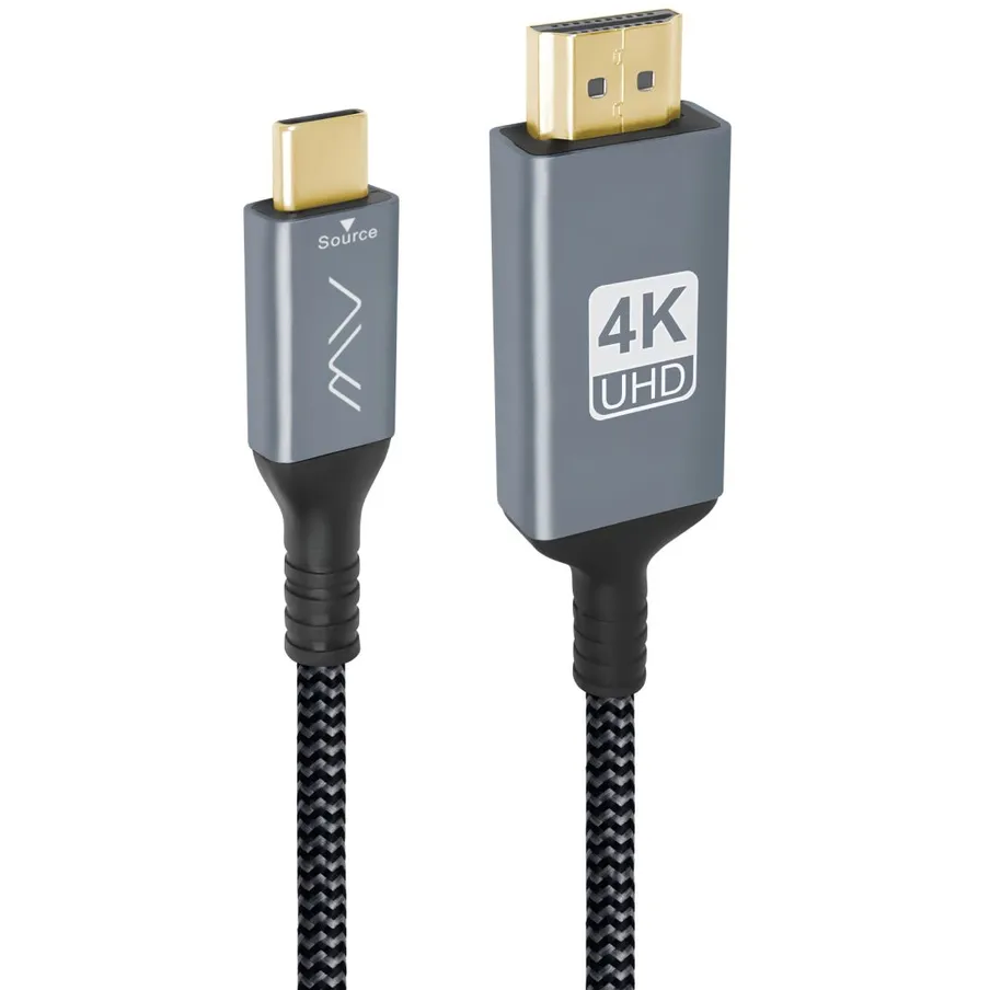 Кабель USB Type-C - HDMI, 1м, Caweon ACC-1M