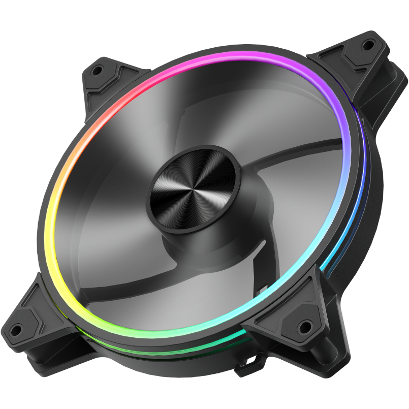 Вентилятор для корпуса 1STPLAYER FO7-14 ARGB Black - FO7-14-BK - фото 2