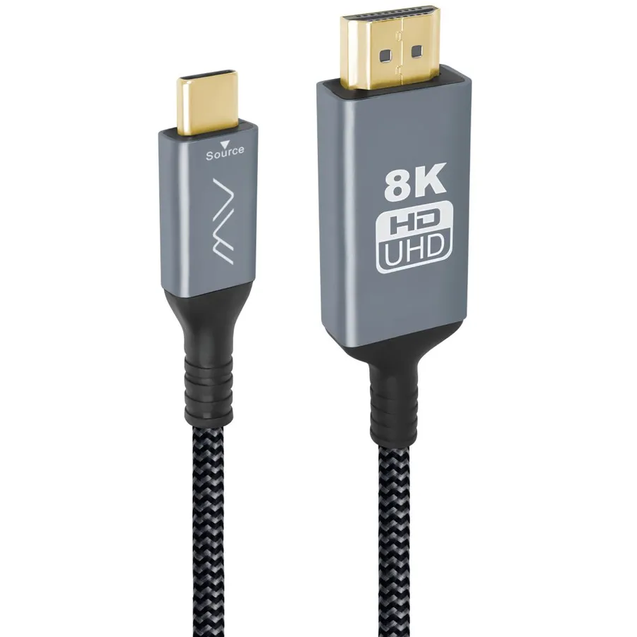 Кабель USB Type-C - HDMI, 2м, Caweon ACB-2M