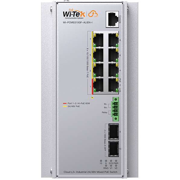 Коммутатор (свитч) Wi-Tek WI-PCMS310GF-Alien-I - фото 2