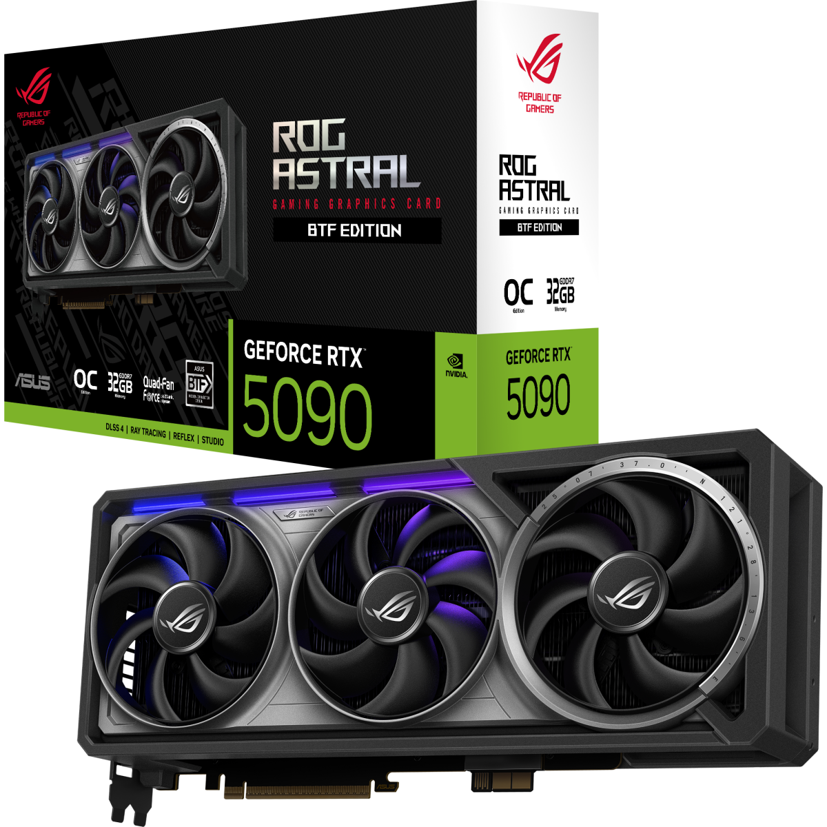 Видеокарта NVIDIA GeForce RTX 5090 ASUS ROG Astral BTF OC 32GB (ROG-ASTRAL-RTX5090-O32G-BTF-GAMING) - фото 9