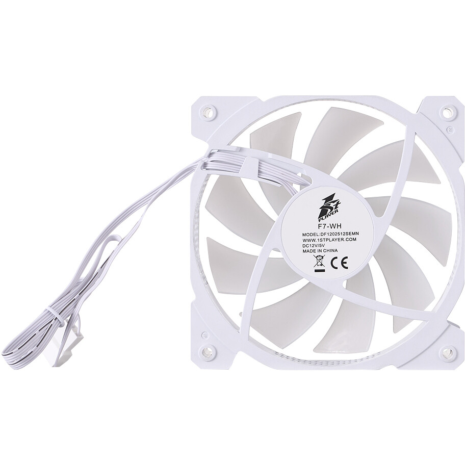 Вентилятор для корпуса 1STPLAYER F7 ARGB White - F7-WH - фото 9