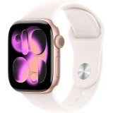 Умные часы Apple Watch Series 11 42mm Rose Gold Aluminium Case With Light Blush Sport Band M/L (MEU44L) (MEU44LW/A)