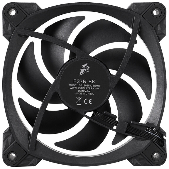 Вентилятор для корпуса 1STPLAYER FS7R ARGB Black - FS7R-BK - фото 5