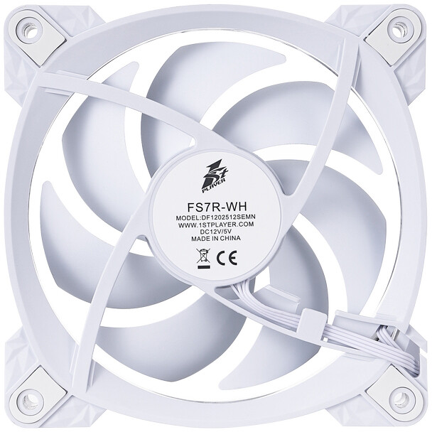 Вентилятор для корпуса 1STPLAYER FS7R ARGB White - FS7R-WH - фото 7