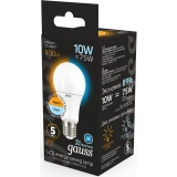 Светодиодная лампочка Gauss A60 2700K/4100K (10 Вт, E27) 10 шт. (102502110-T)