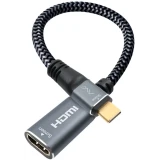 Переходник USB Type-C - HDMI (F), 0.2м, Caweon AD-20CM