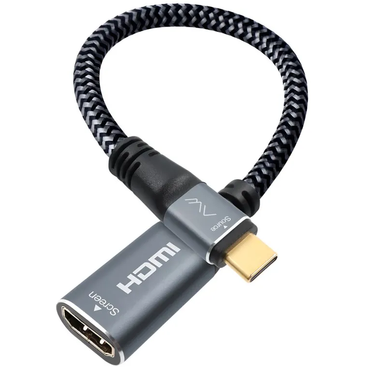 Переходник USB Type-C - HDMI (F), 0.2м, Caweon AD-20CM