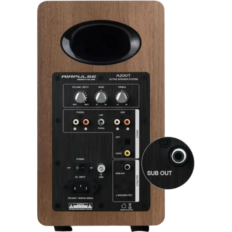 Колонки AirPulse A200T Walnut - фото 2