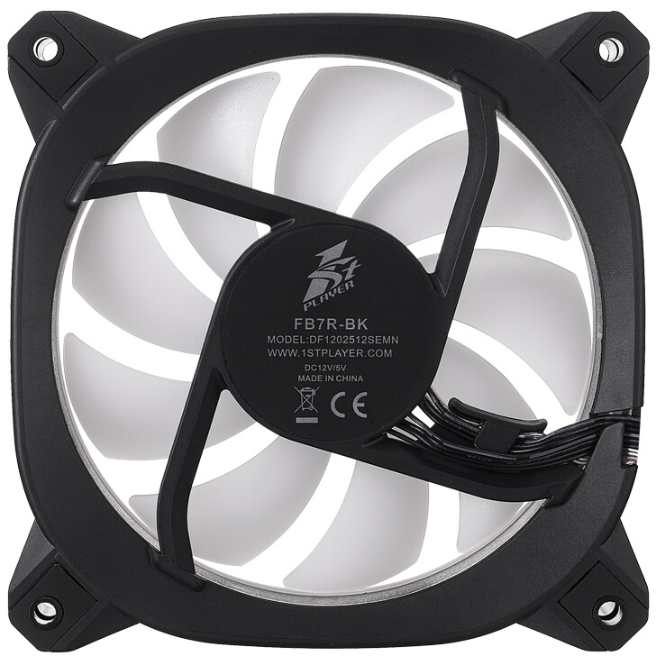 Вентилятор для корпуса 1STPLAYER FB7R ARGB Black - FB7R-BK - фото 11