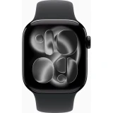 Умные часы Apple Watch Series 11 42mm Jet Black Aluminium Case With Black Sport Band M/L (MEQU4) (MEQU4LW/A)