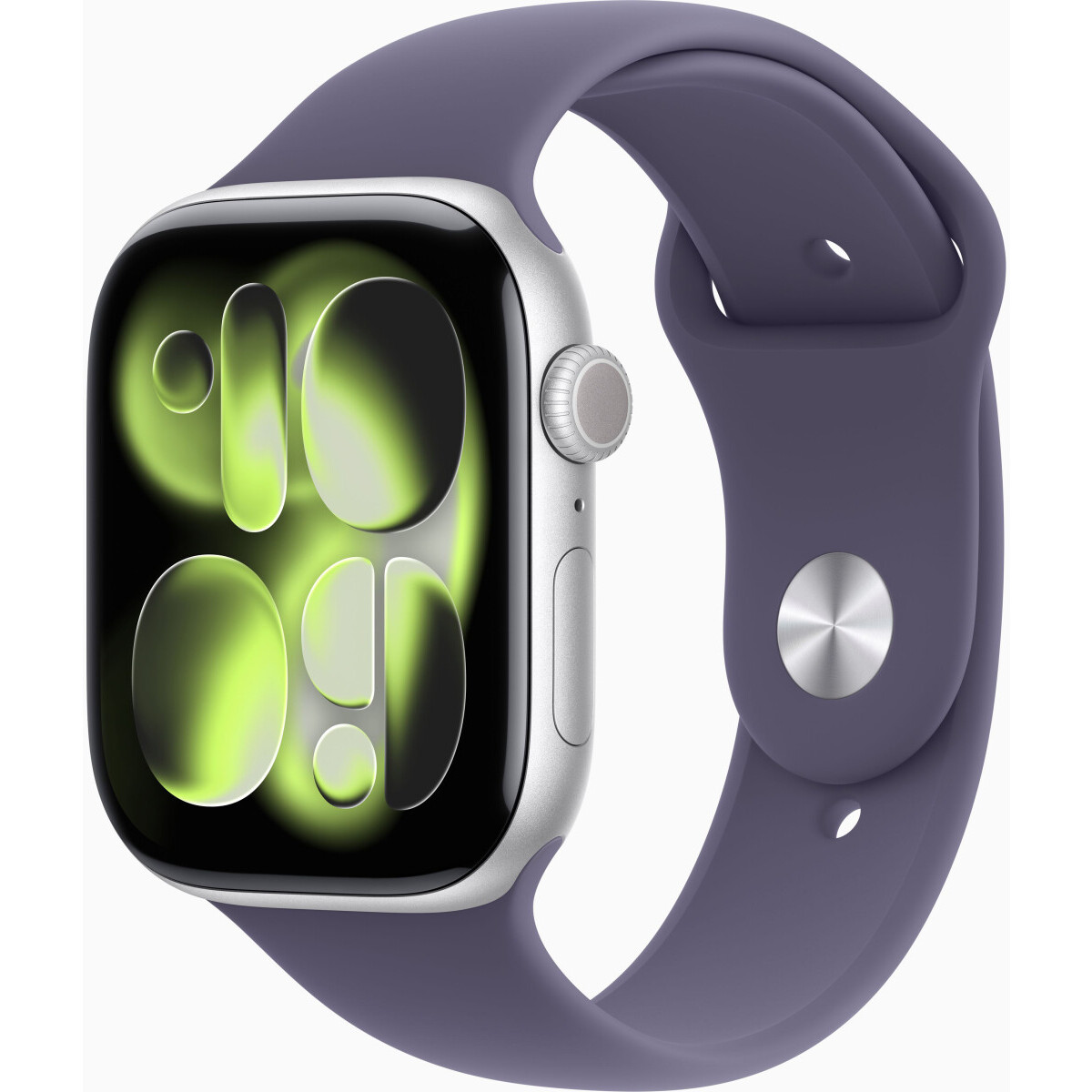 Умные часы Apple Watch Series 11 46mm Silver Aluminium Case With Purple Fog Sport Band M/L (MEVA4)
