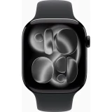 Умные часы Apple Watch Series 11 46mm Jet Black Aluminium Case With Black Sport Band S/M (MEUW4) (MEUW4AM/A)
