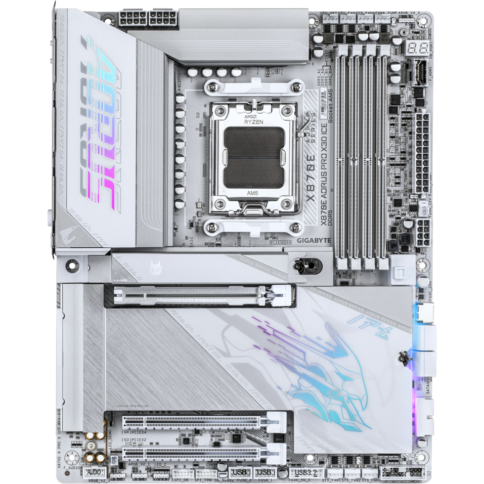 Материнская плата Gigabyte X870E AORUS PRO X3D ICE