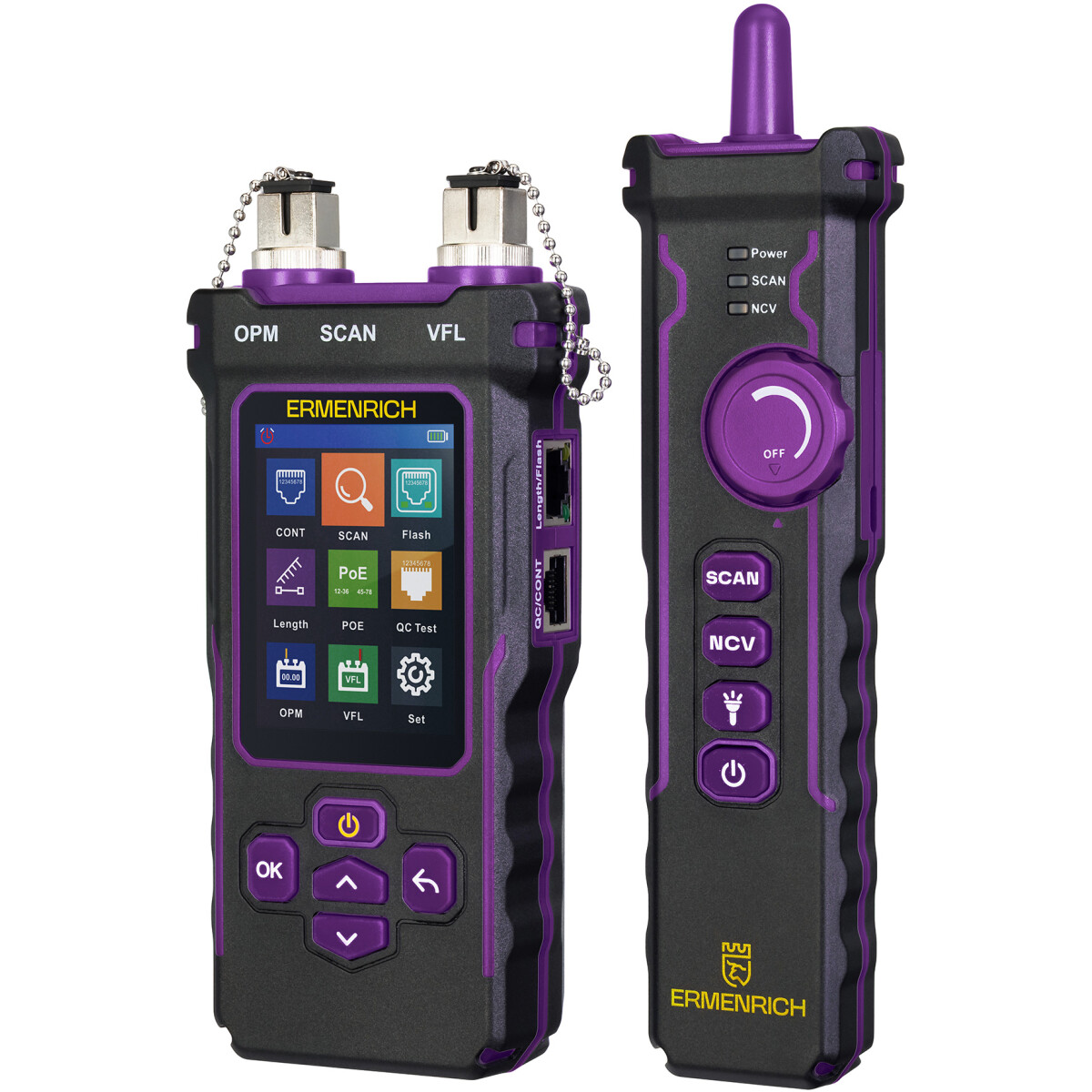 Кабельный тестер ERMENRICH NetGeeks NP60 Violet