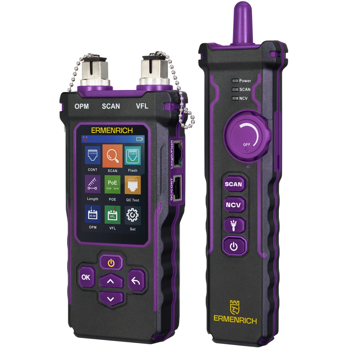 Кабельный тестер ERMENRICH NetGeeks NP60 Violet - 84551