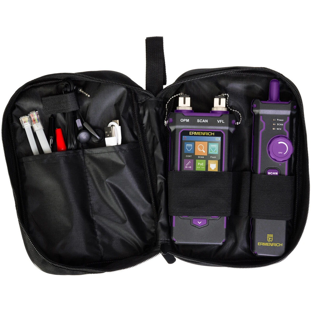 Кабельный тестер ERMENRICH NetGeeks NP60 Violet - 84551 - фото 2