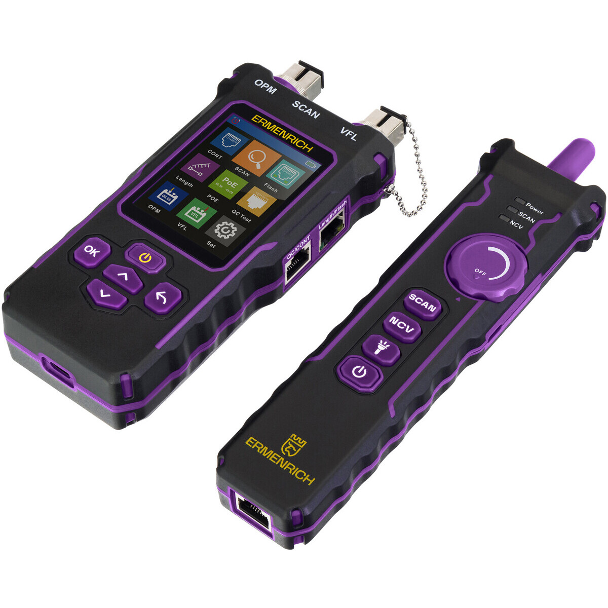 Кабельный тестер ERMENRICH NetGeeks NP60 Violet - 84551 - фото 5