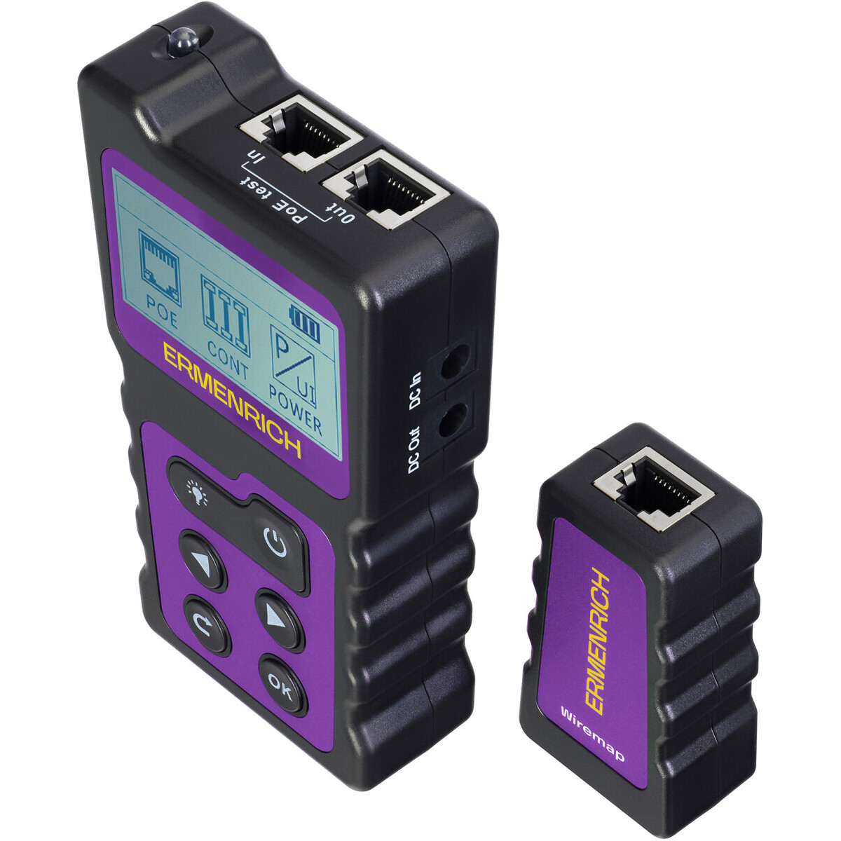 Кабельный тестер ERMENRICH NetGeeks NP25 Violet - 85299 - фото 6