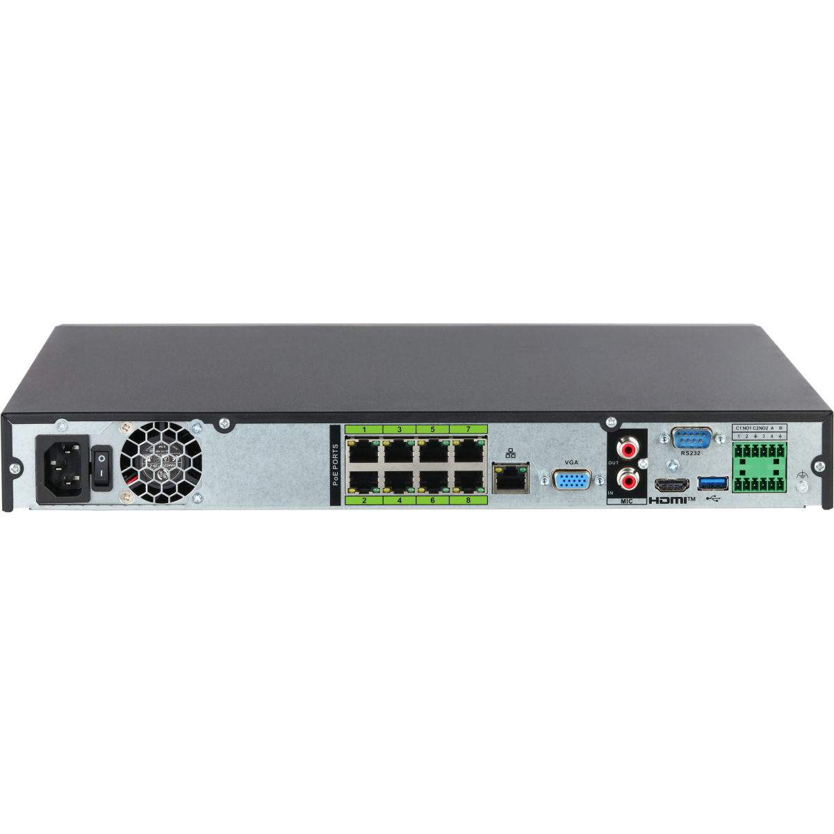 Видеорегистратор Dahua DHI-NVR5208-8P-EI2 - фото 3