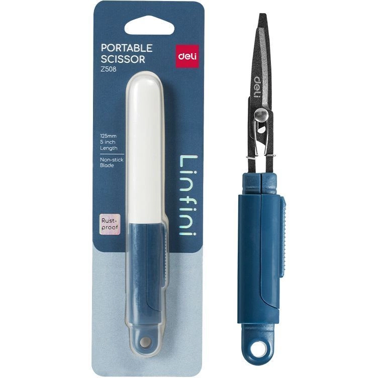 Ножницы Deli EZ508 Blue