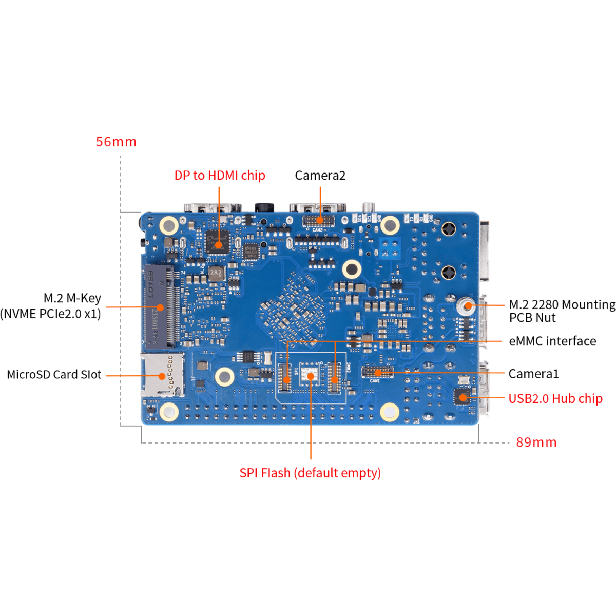 Одноплатный компьютер Orange Pi 5 Pro 8GB - фото 3