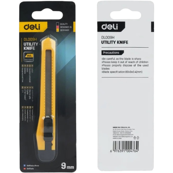 Канцелярский нож Deli DL009H - фото 5