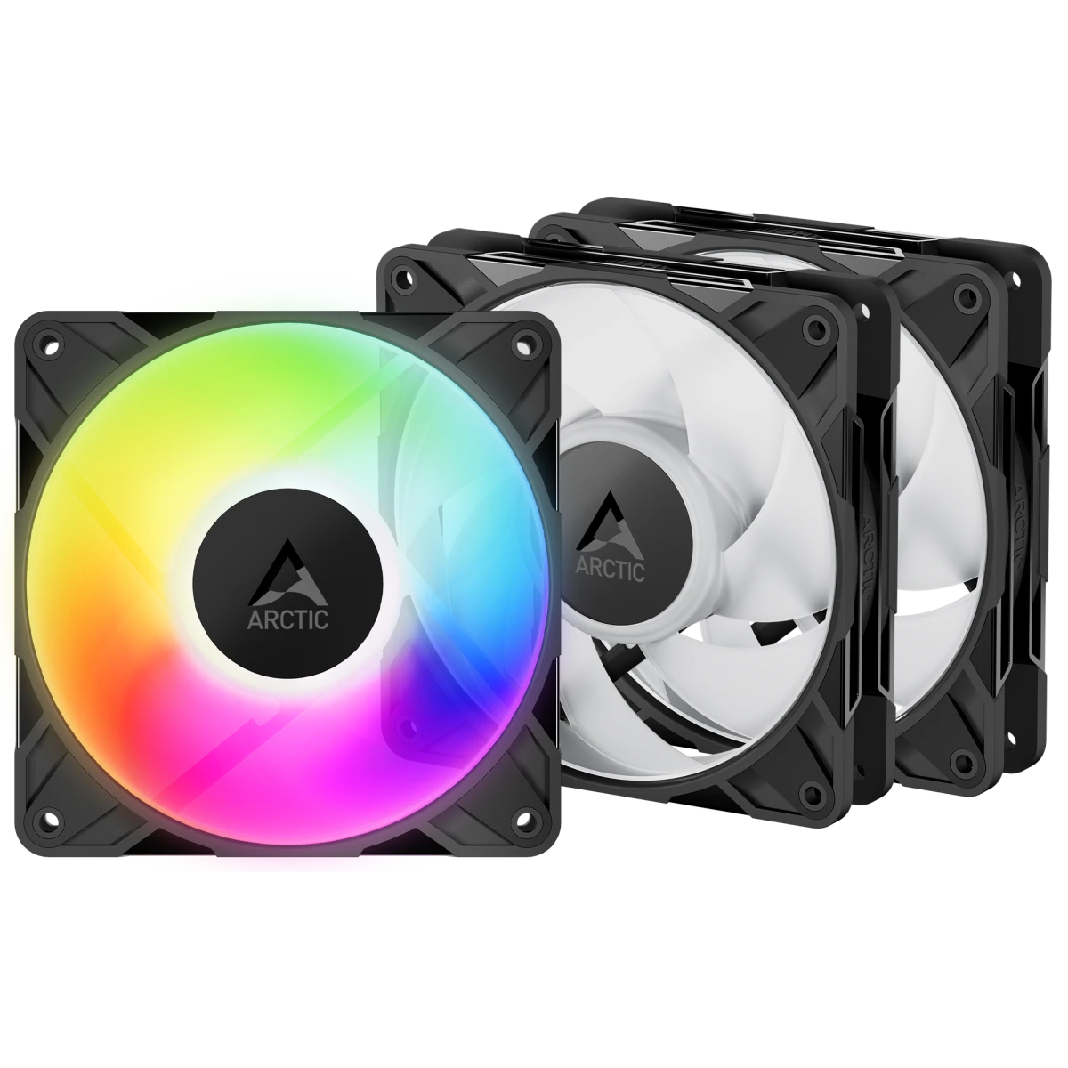 Вентилятор для корпуса Arctic P12 Pro A-RGB Black (3 шт.) - ACFAN00310A
