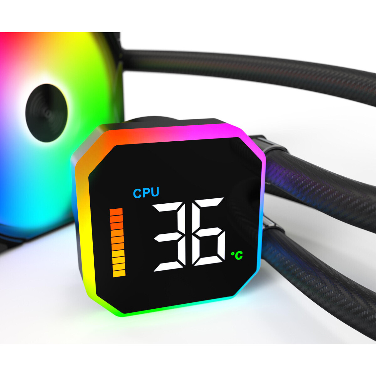 Система жидкостного охлаждения MONTECH HyperFlow Digital 360 Black - HYPERFLOW DIGITAL 360 (B) - фото 4