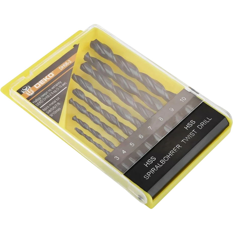 Набор свёрл DEKO DH08-2 - 065-0532