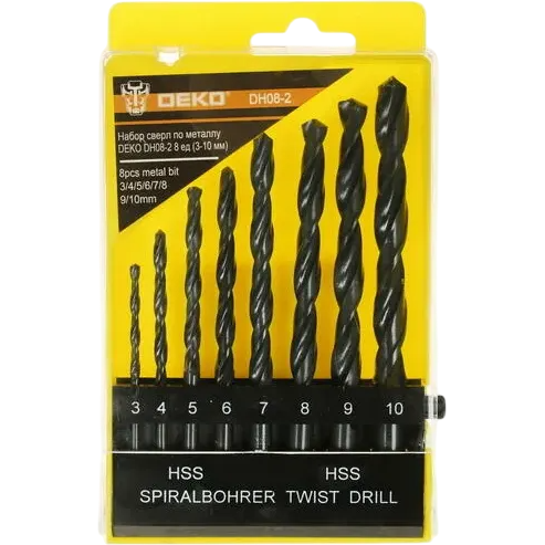 Набор свёрл DEKO DH08-2 - 065-0532 - фото 2