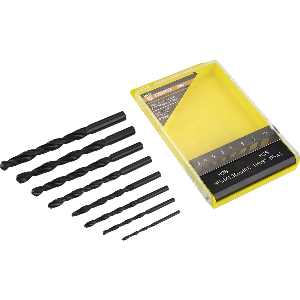 Набор свёрл DEKO DH08-2 - 065-0532 - фото 5