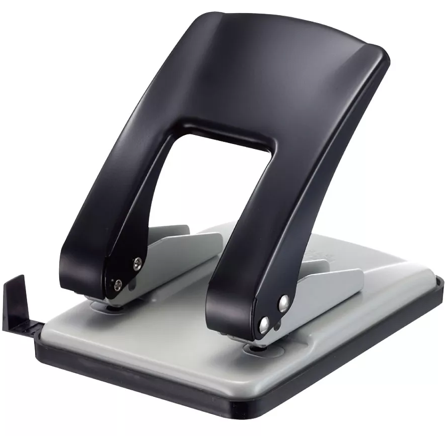 Дырокол KW-Trio Stylish Heavy Duty 09760 Grey/Black