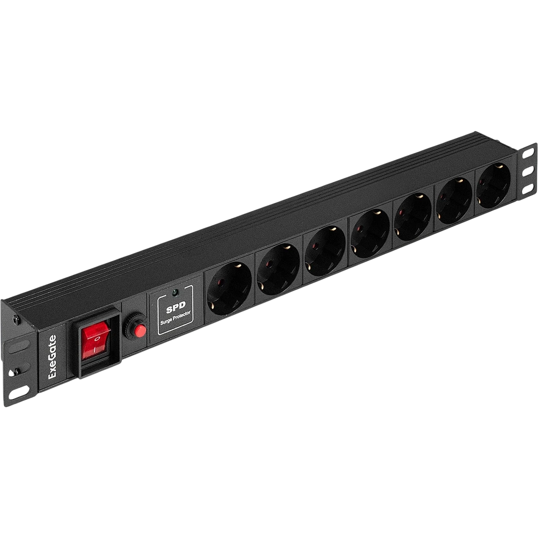 Блок розеток ExeGate PDU-19H702 Al-7S-C14-SW-O-SPD1 - EX299607RUS - фото 2