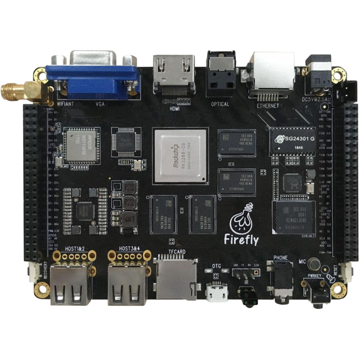 Одноплатный компьютер FireFly RK3288 Plus 4/32Gb - Firefly-RK3288